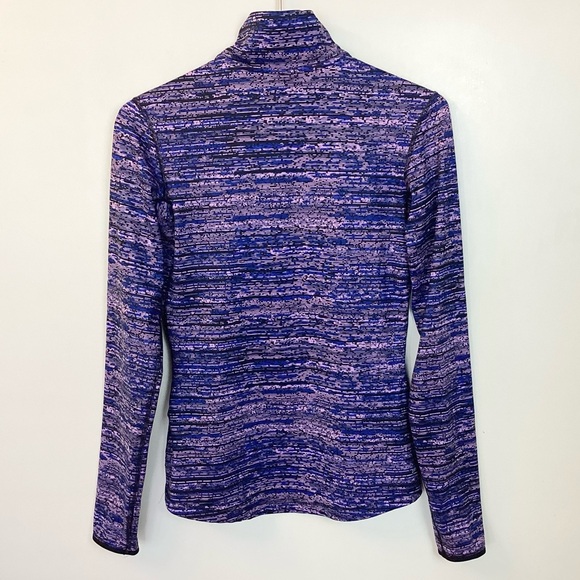 Nike Pro Dri-Fit 1/2 Zip Training Pullover - Purple/Blue - M - Picture 4 of 6